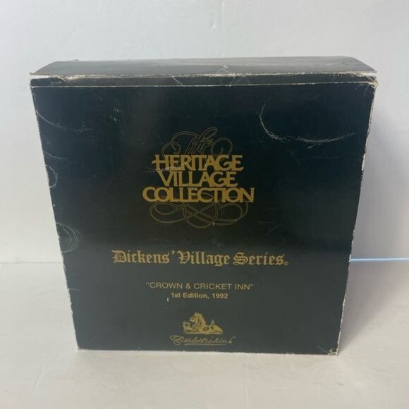 Charles Dickens Village Series Crown & Cricket Inn First Edtn 1992 Department 56 - Picture 8 of 12
